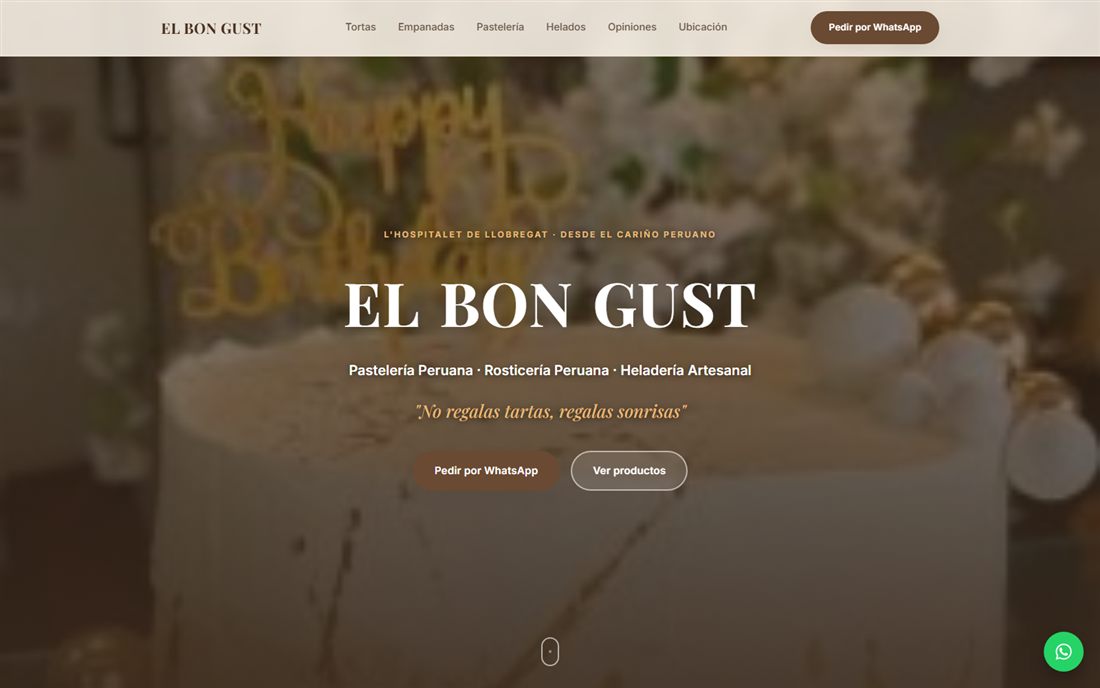 Diseño conceptual de la web de El Bon Gust